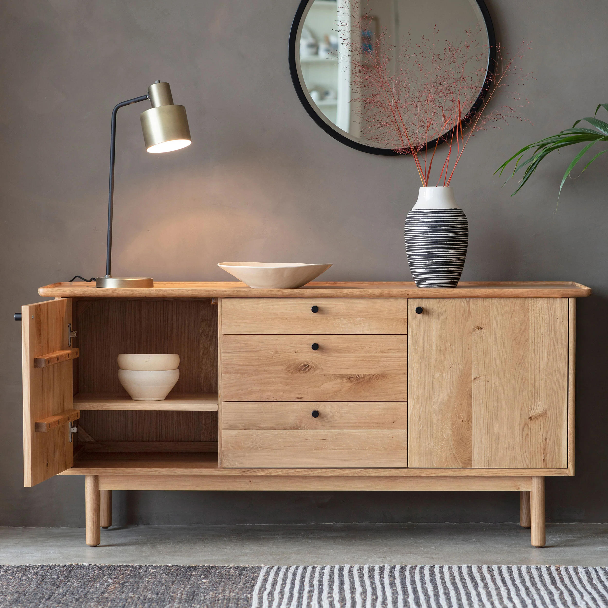 2 Door 3 Drawer Sideboard Stockholme - Image 3