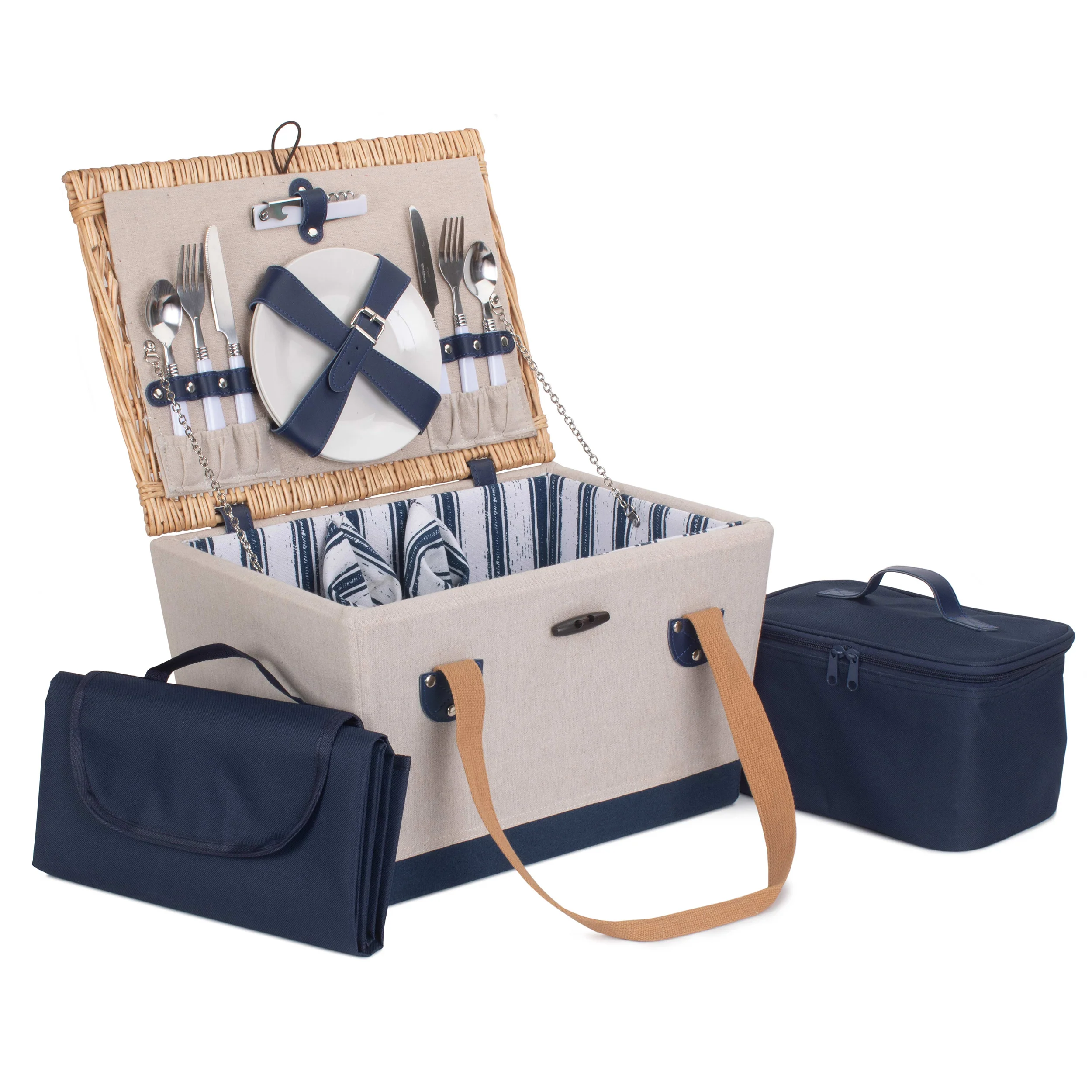 2 Person Picnic Hamper Nautical - Image 2