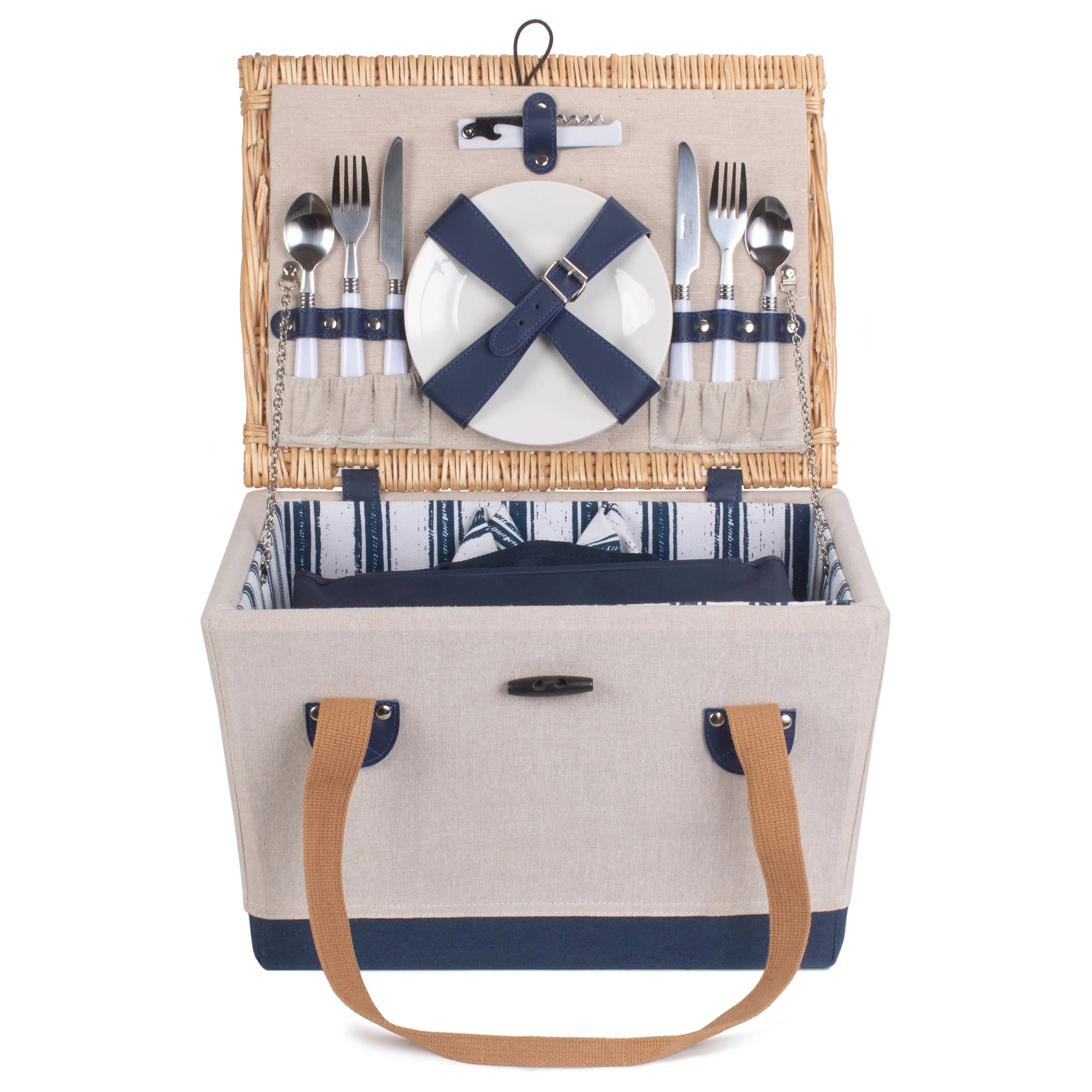 2 Person Picnic Hamper Nautical - Image 3