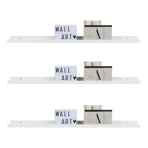 3 X Studio Display Shelves White - Image 3