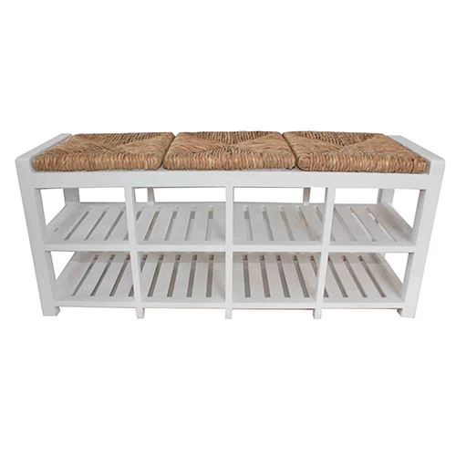 8 Cubby Hallway Shoe Storage Bench - 3 Seater - Image 3