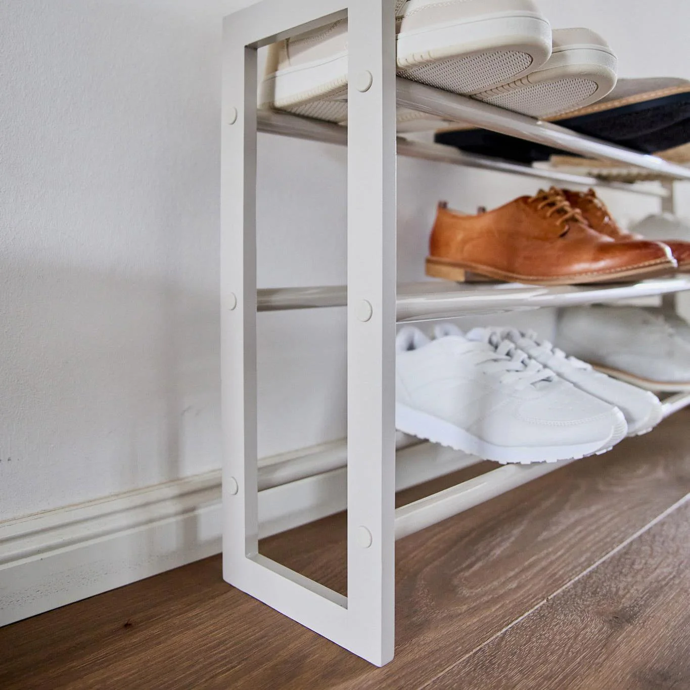Adjustable Wooden Shoe Rack - Image 3