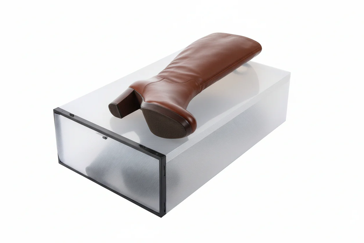 Set of 2 Stackable Shoe Boxes for High Boots - Image 2