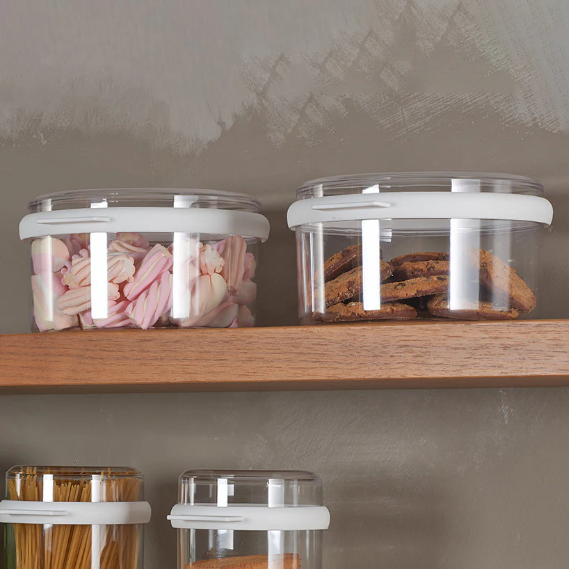 Clear Kitchen Storage Canister Round - Image 3