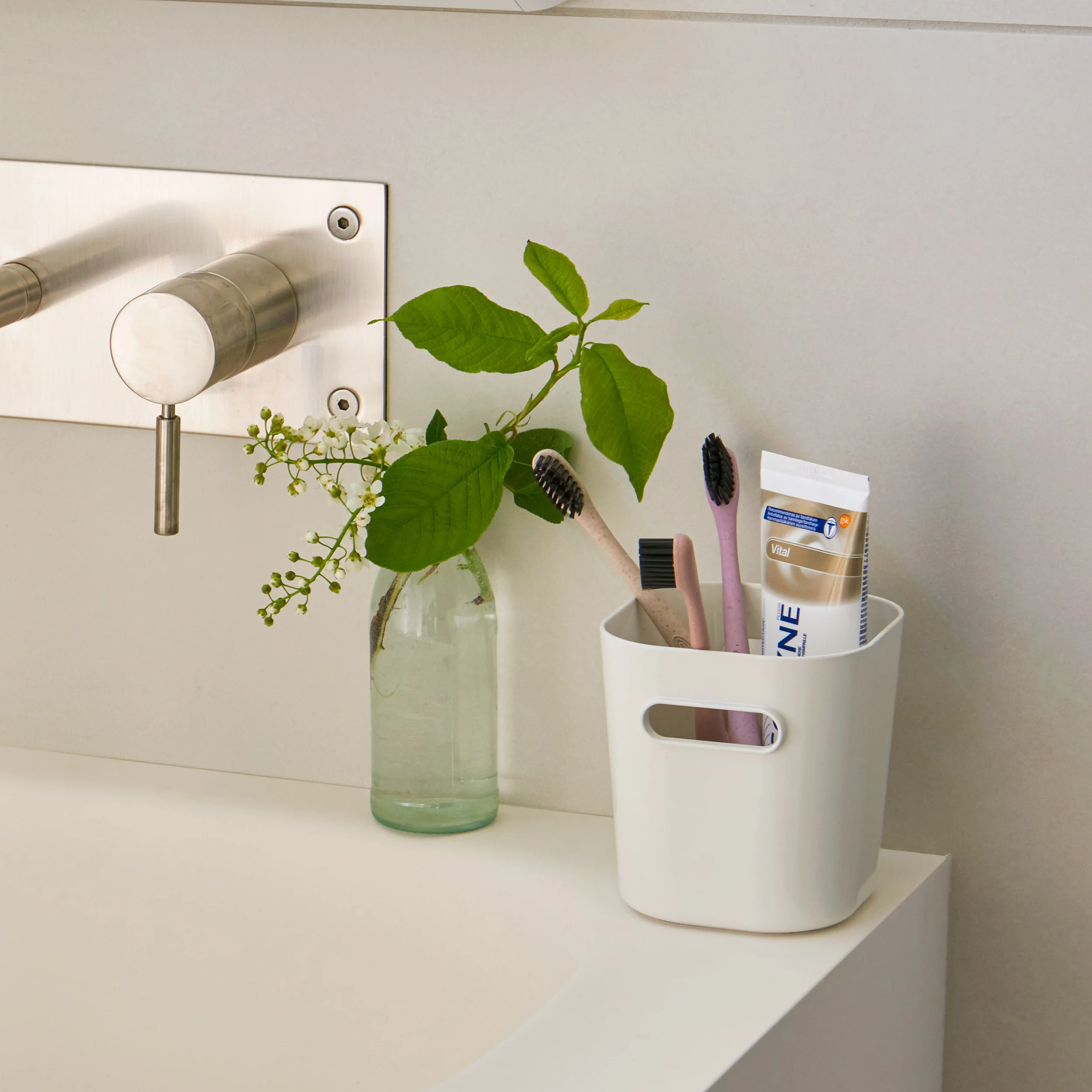 Compact White Mini Storage Pot - Image 3