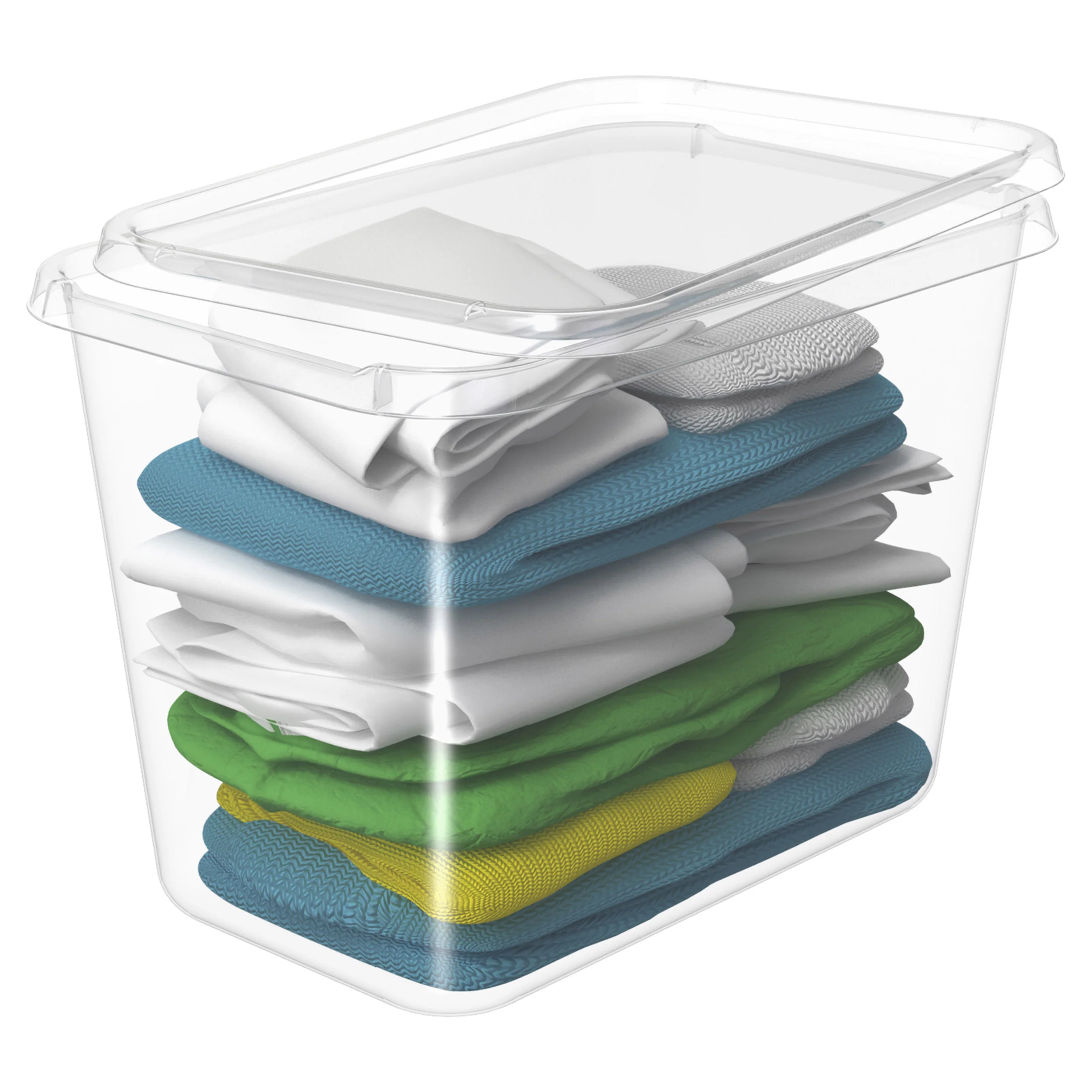 Extra Large Plastic Lidded Storage Box 60 Litre - Image 4
