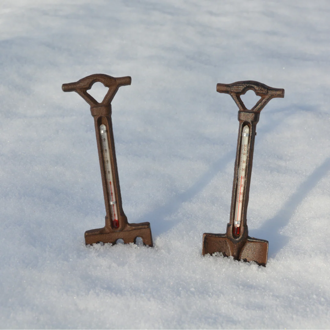 Garden Cast Iron Spade & Fork Thermometers - Image 2