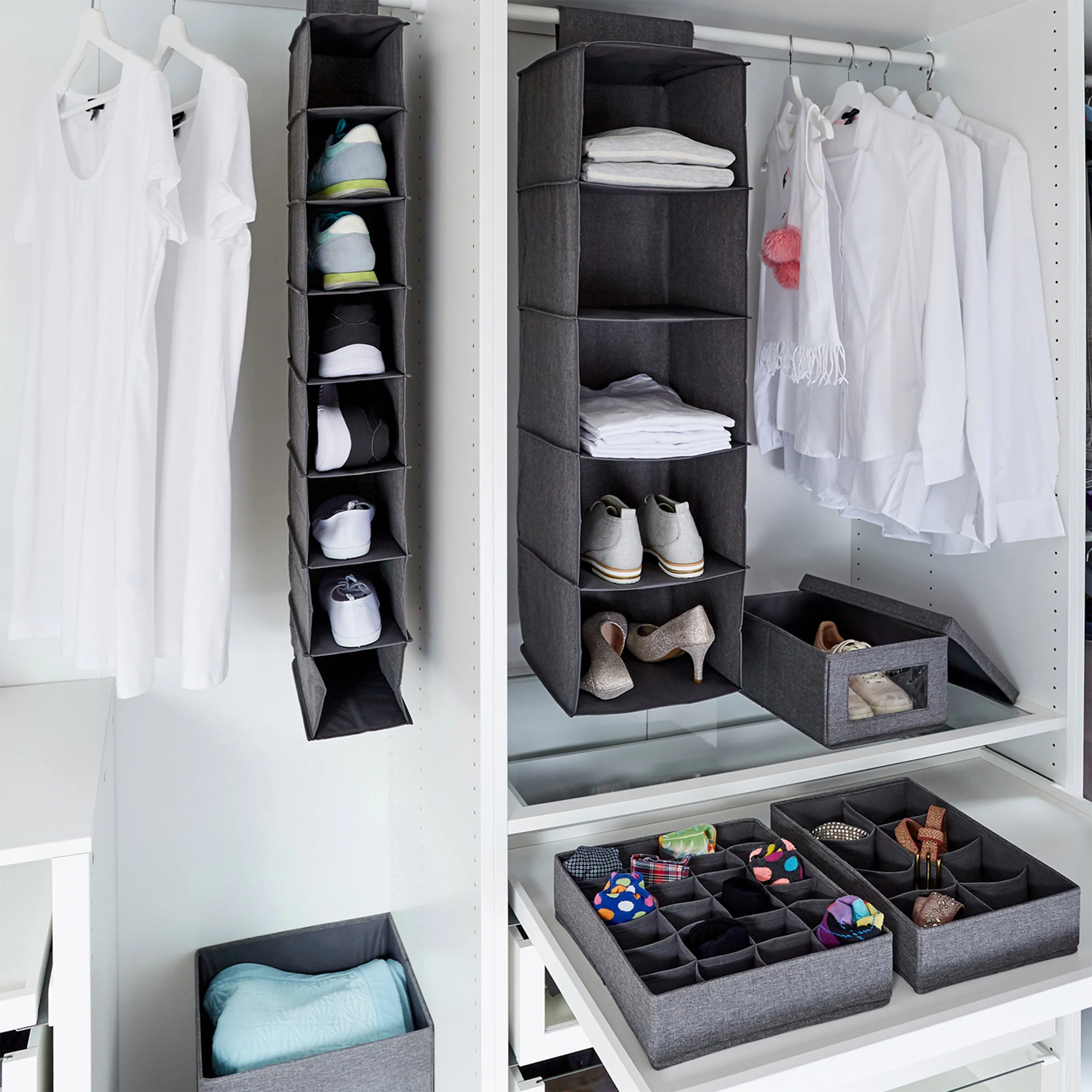Grey Drawer Organiser 24 Compartments - Image 4