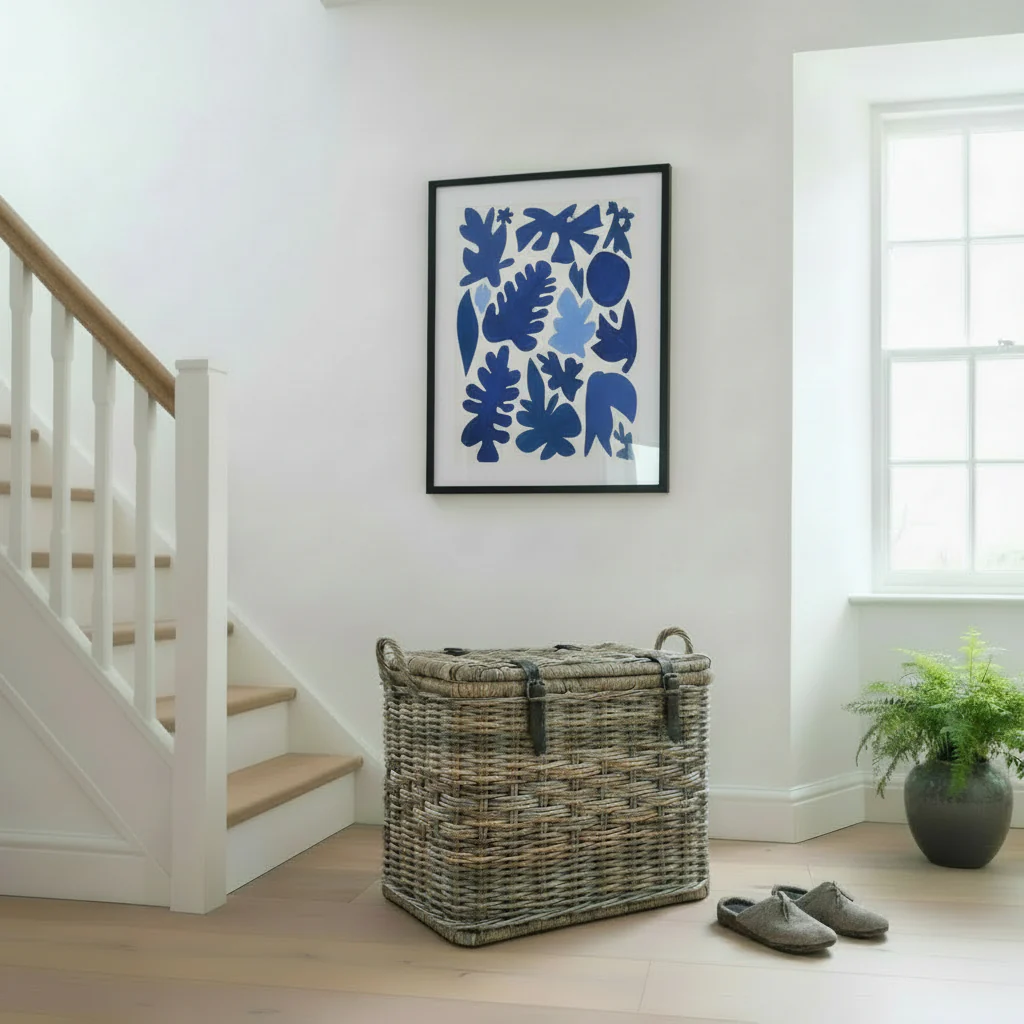 Large Handmade Rattan Chest