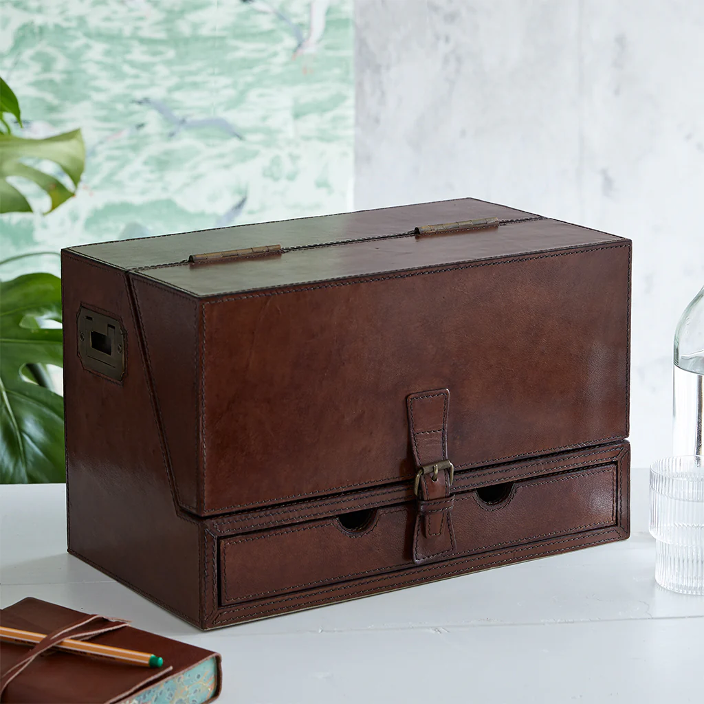 Leather Stationery Box - Image 5