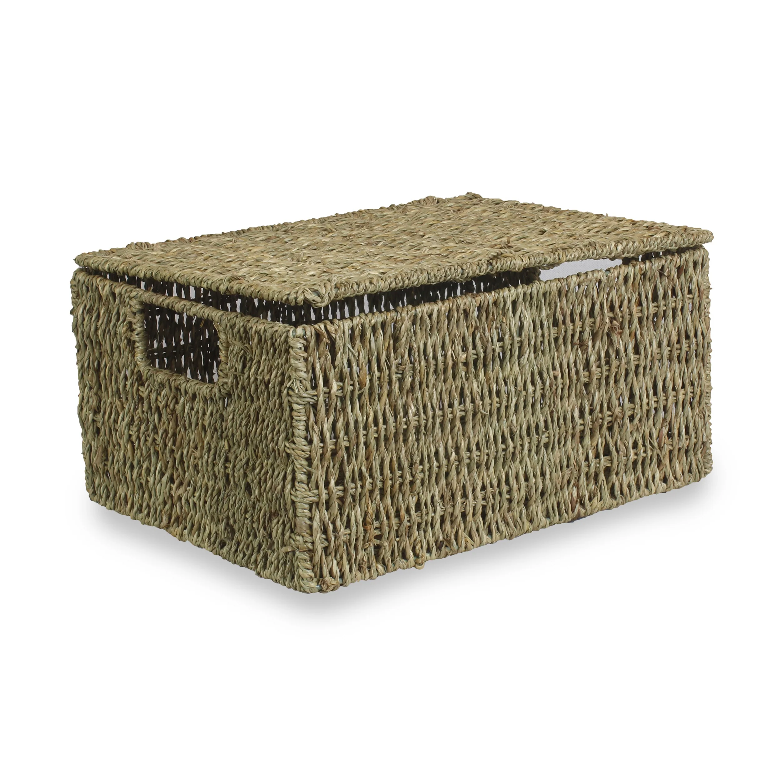 Lidded Seagrass Hamper Medium - Image 2