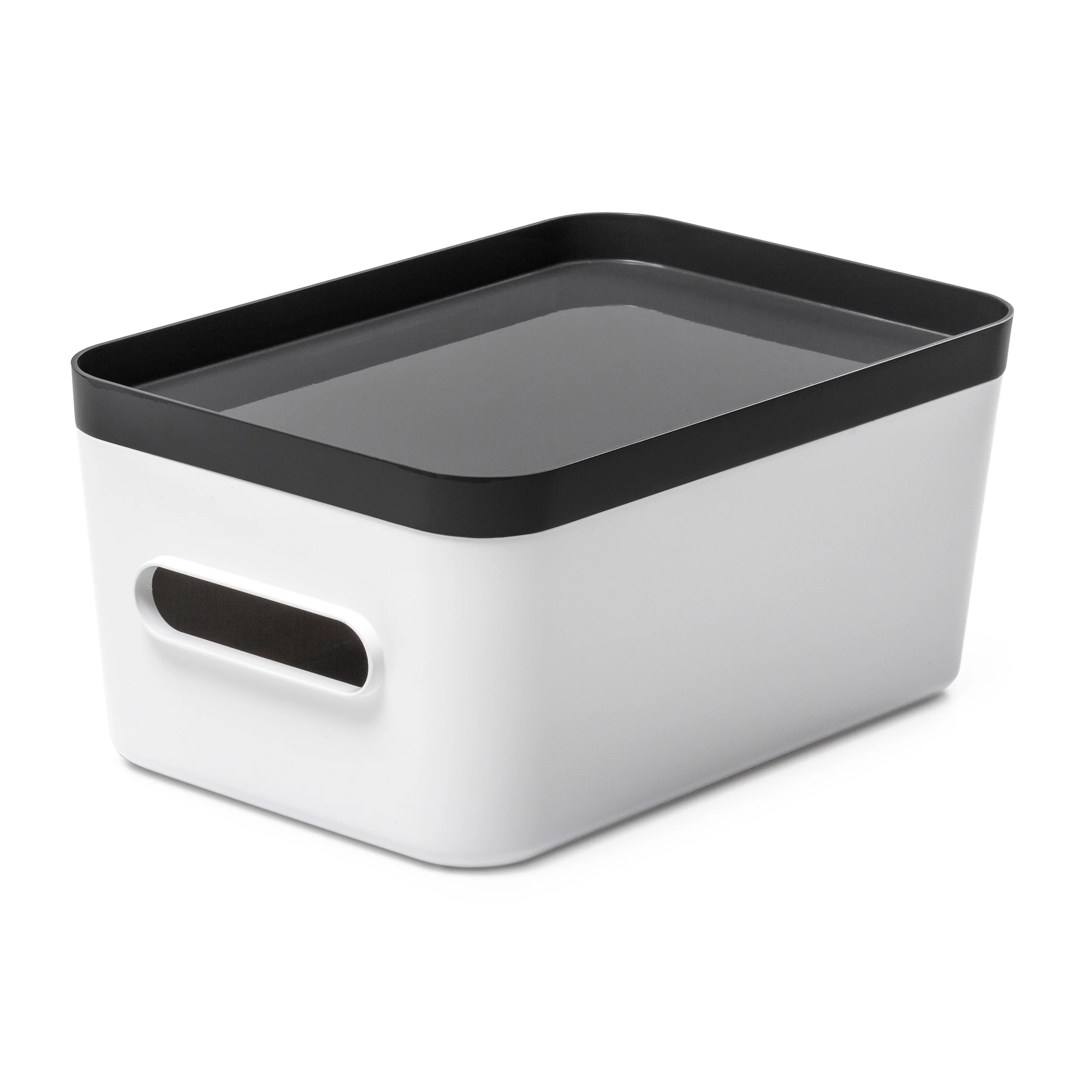 Medium Clear Stacking Lidded Fridge Storage Box - Image 8