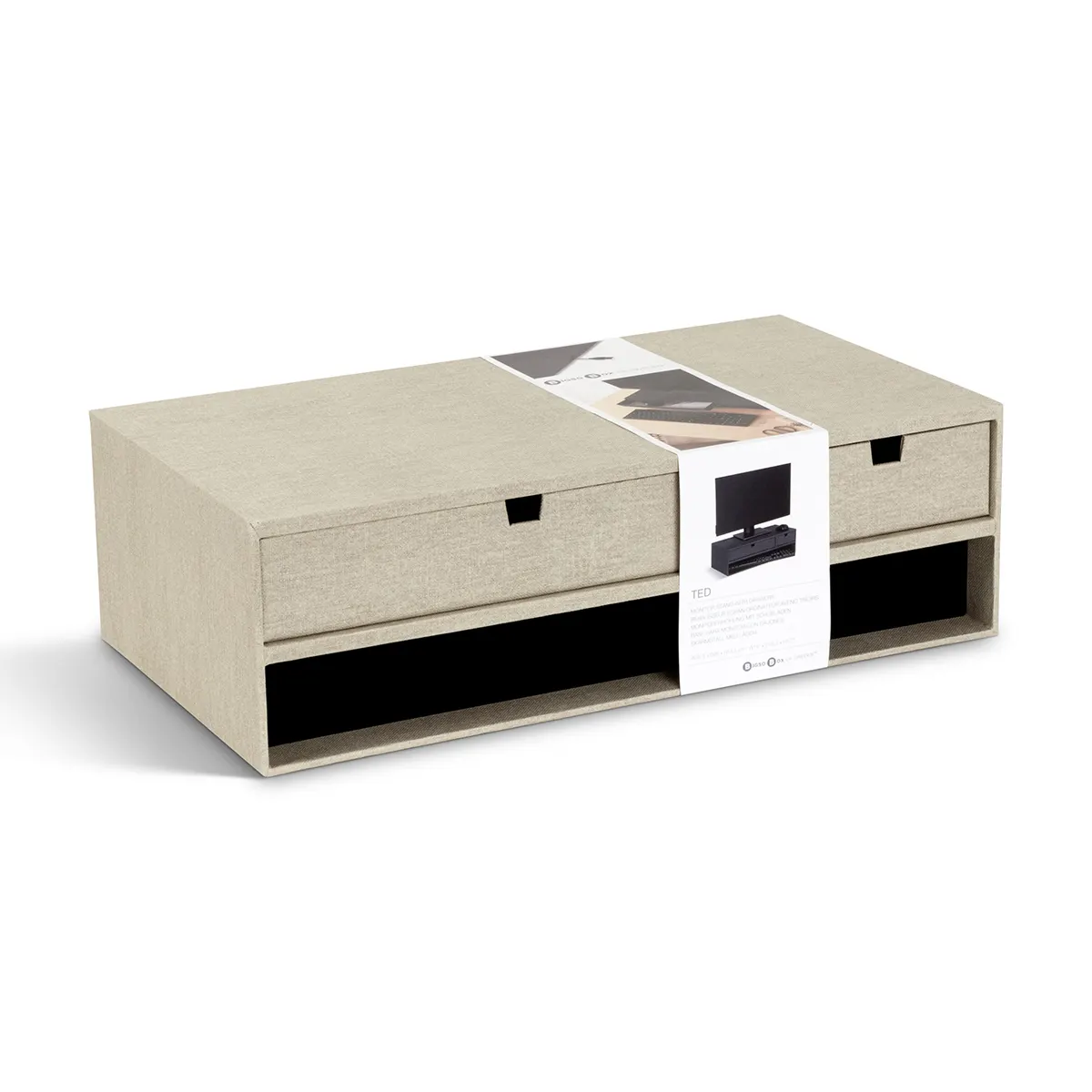 Monitor Riser with Drawers - Ted - Image 4