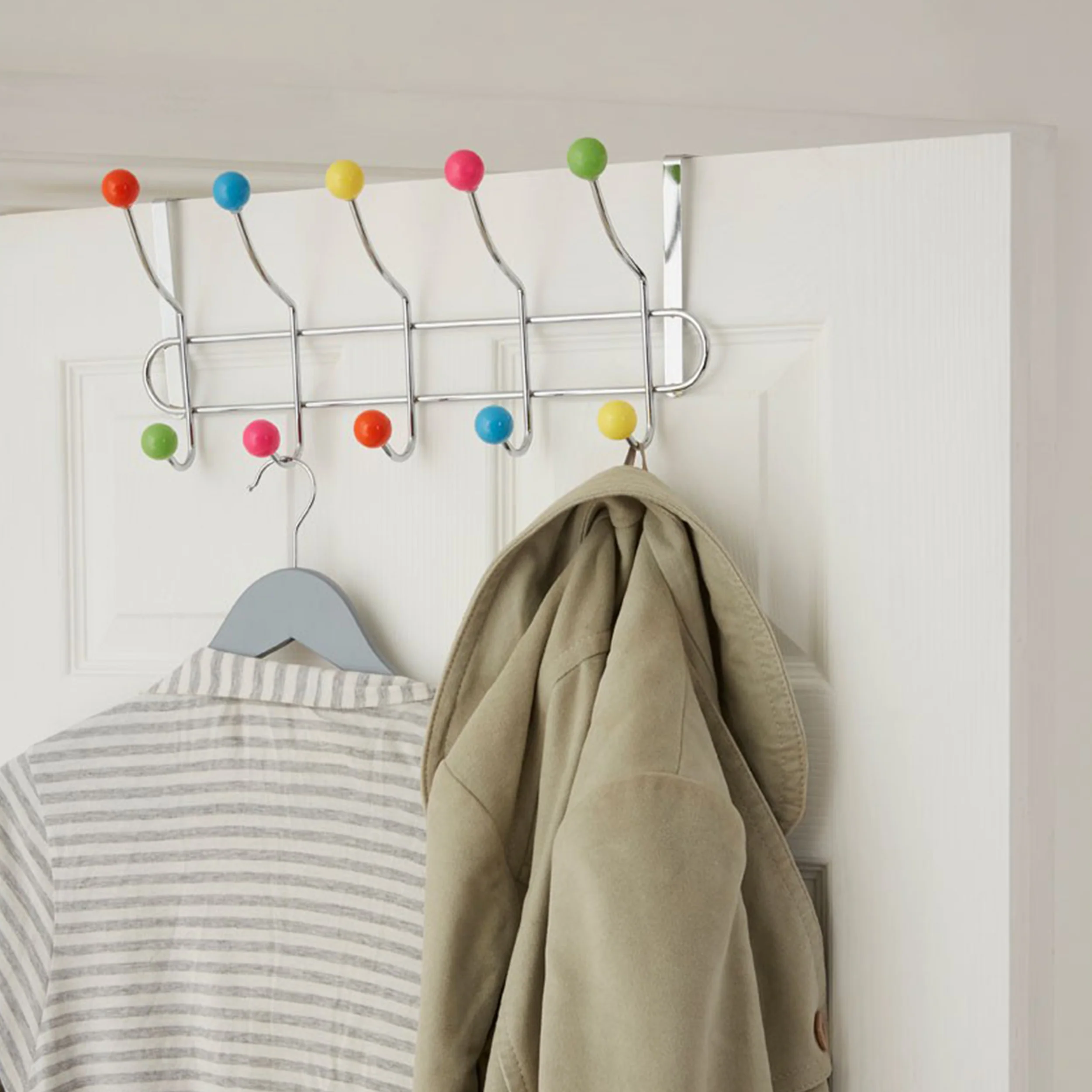Over Door Multicoloured Coat Hook - Image 7