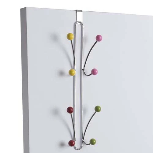 Over Door Vertical Multicoloured Coloured Hook