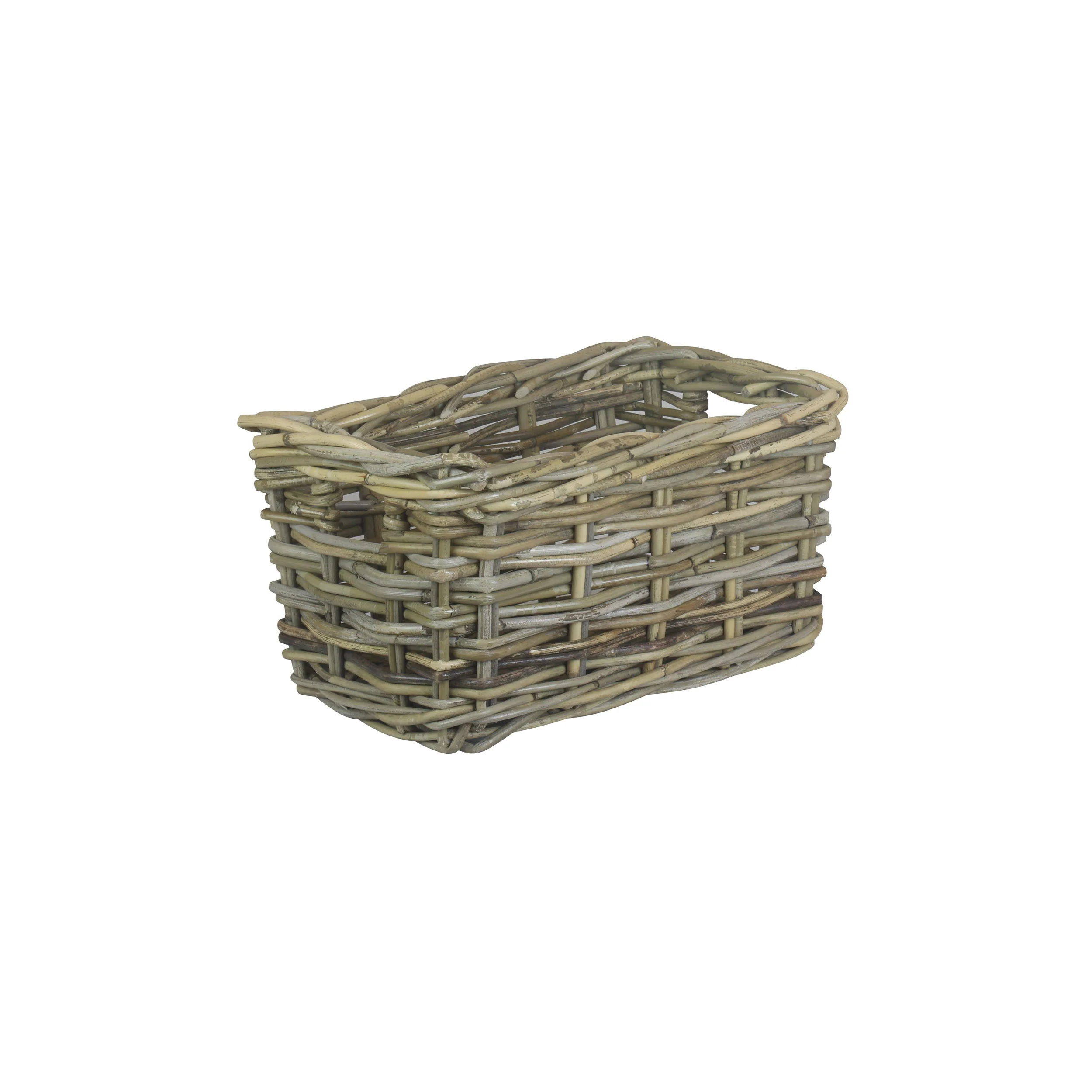 Rectangular Grey Rattan Pantry Basket Small - Image 3