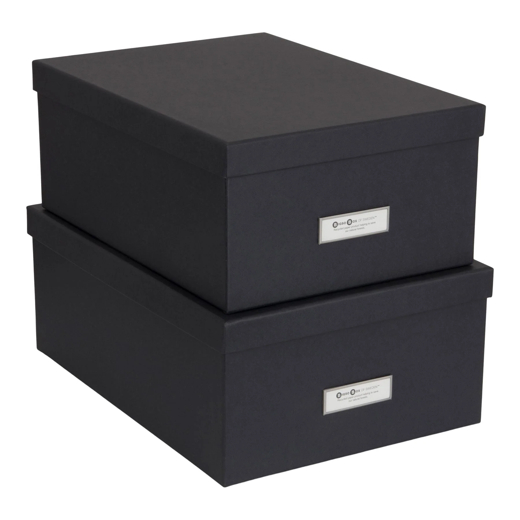 Set Of 2 Fibreboard Storage Boxes - Ulrika - Image 5