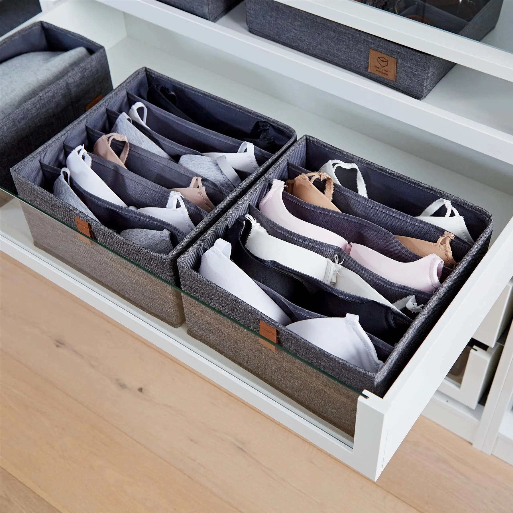 Set of 2 Drawer Organisers with 6 Compartments - Image 4
