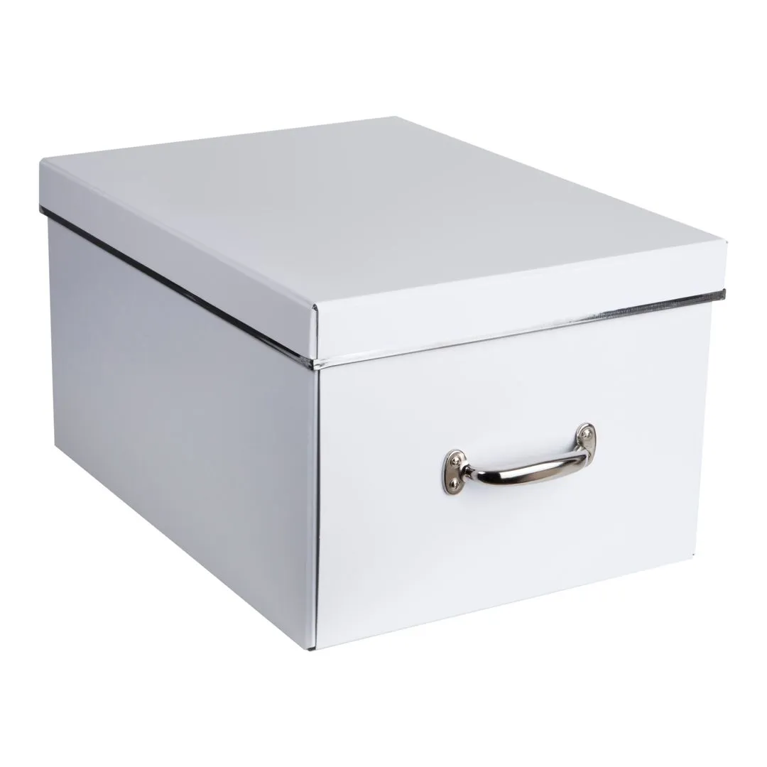 Set of 2 Large Storage Boxes with Metal Handles - Image 2