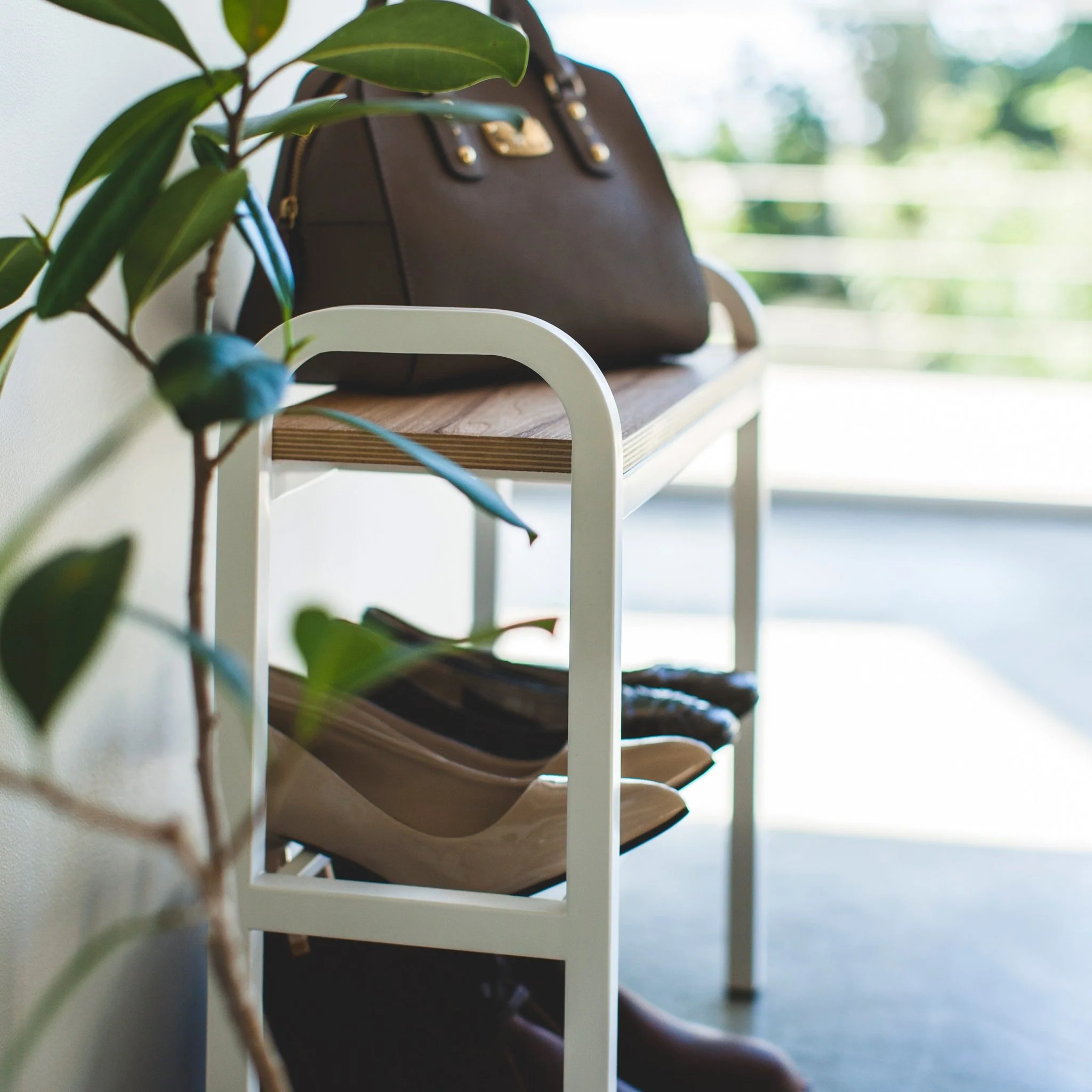 Shoe Storage Bench with Wooden Top - Image 7