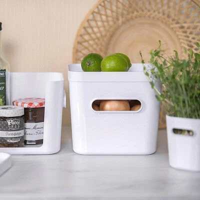 Square Stacking Lidded Fridge Storage Box - Image 2