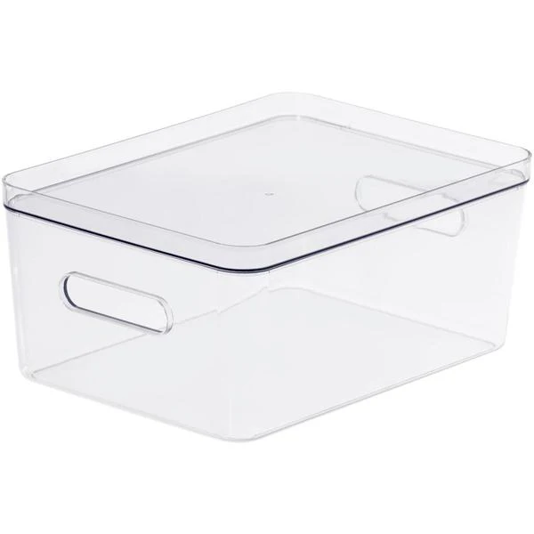 Large Clear Stacking Lidded Fridge Storage Box - Image 10