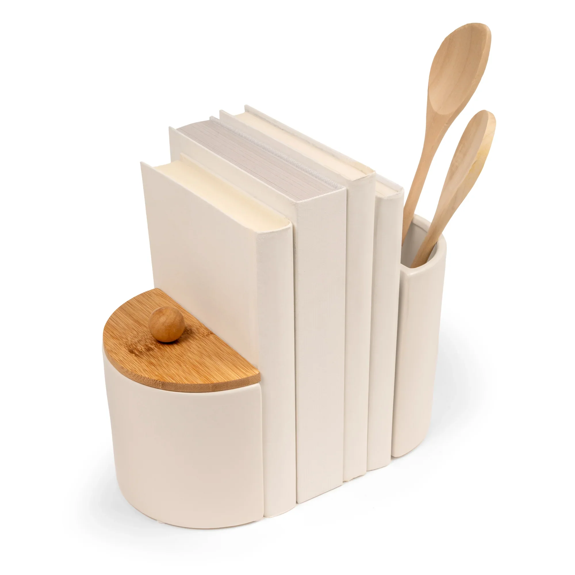 Storage Pot Cook Book Ends - Image 2
