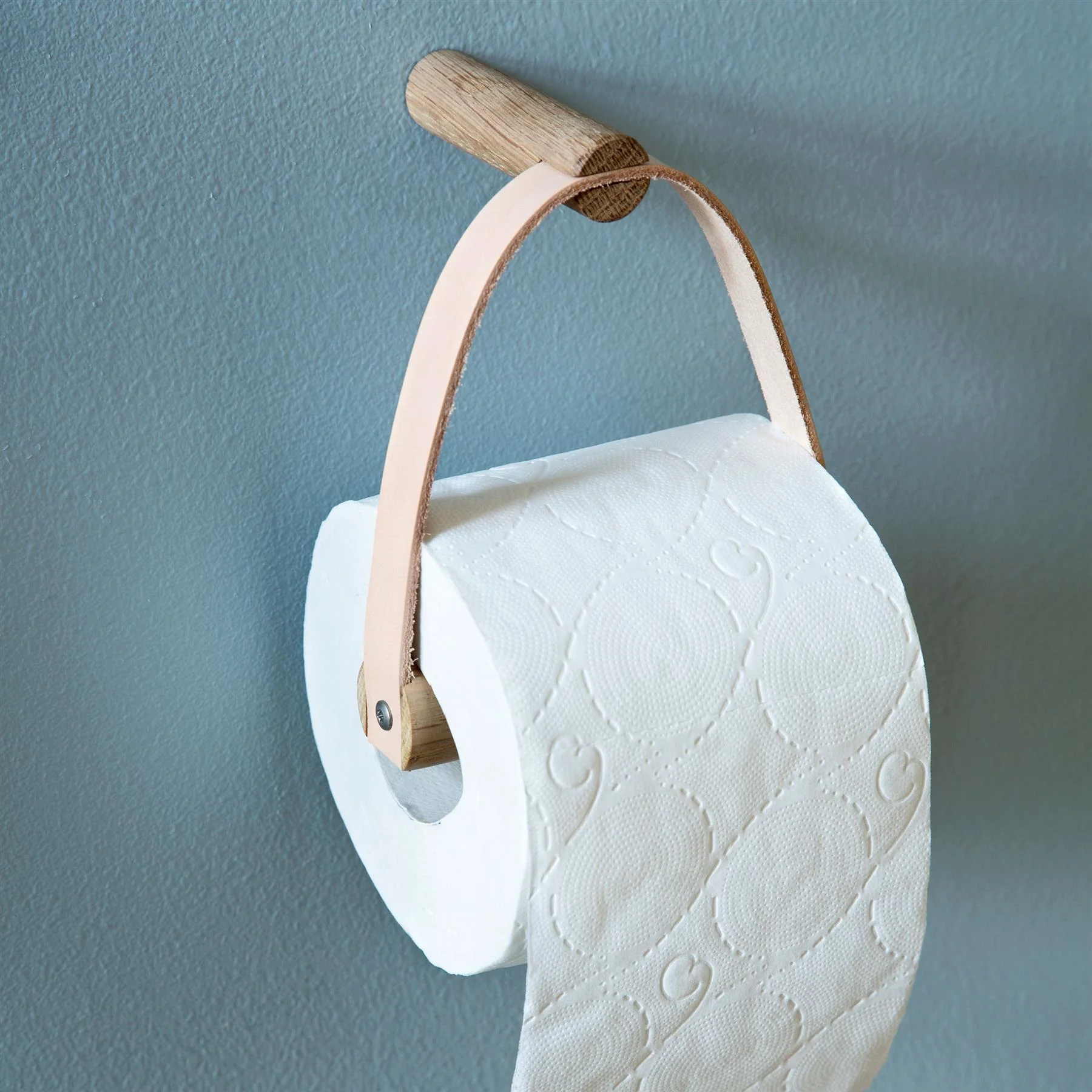 Toilet Roll Holder - Oiled Oak