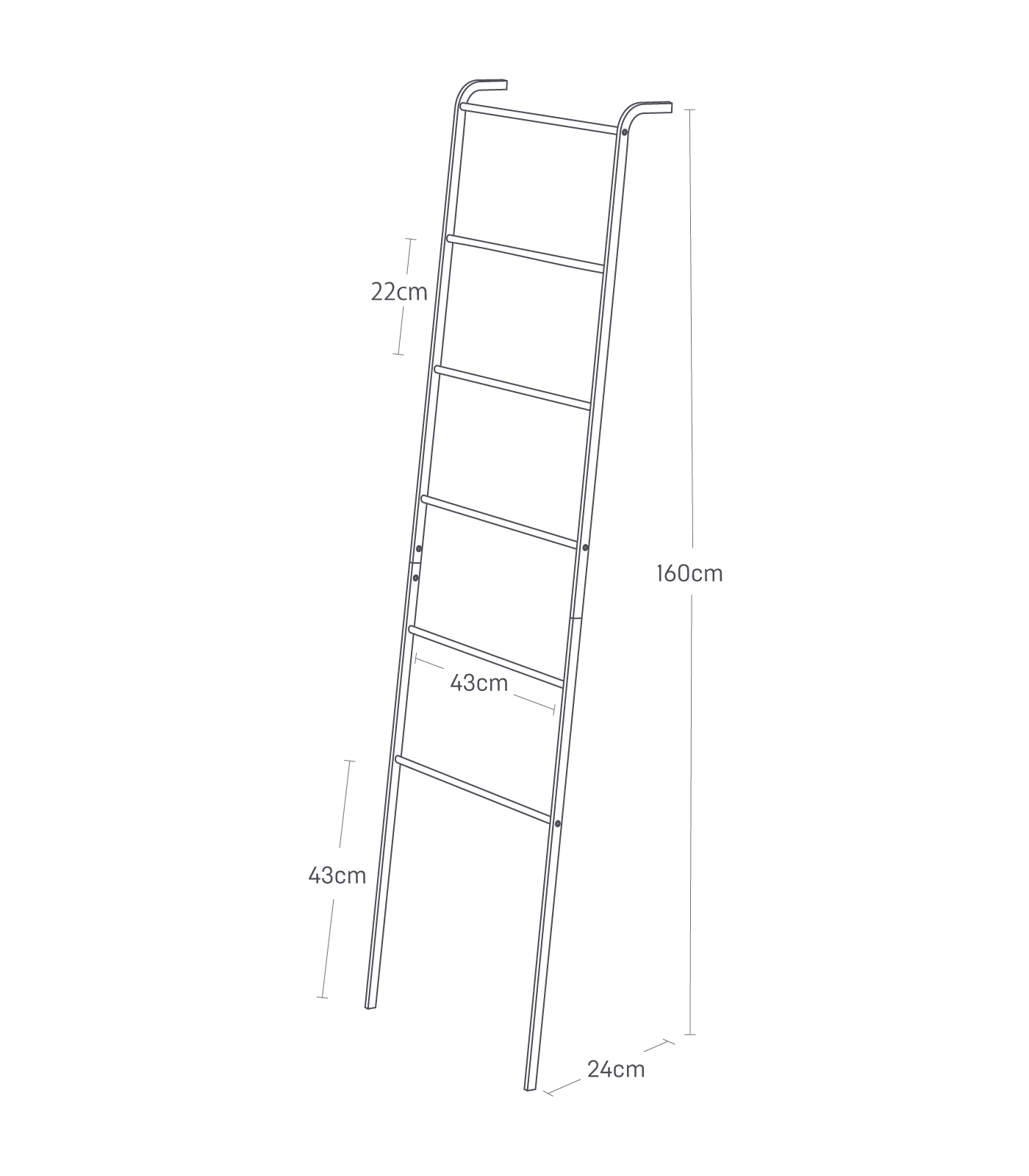 Towel Ladder Rack - Image 4