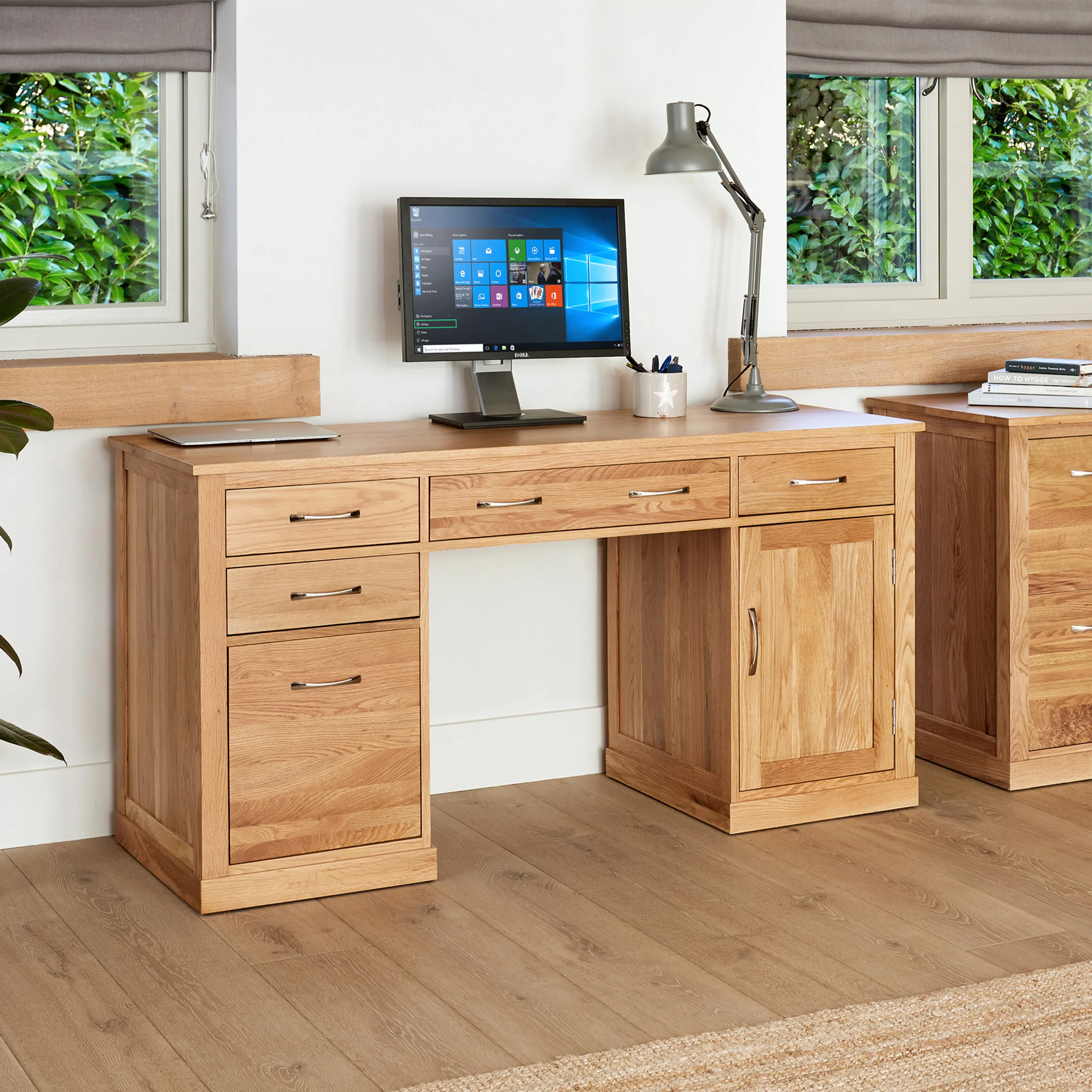 Twin Pedestal Computer Desk Mobel - Image 3