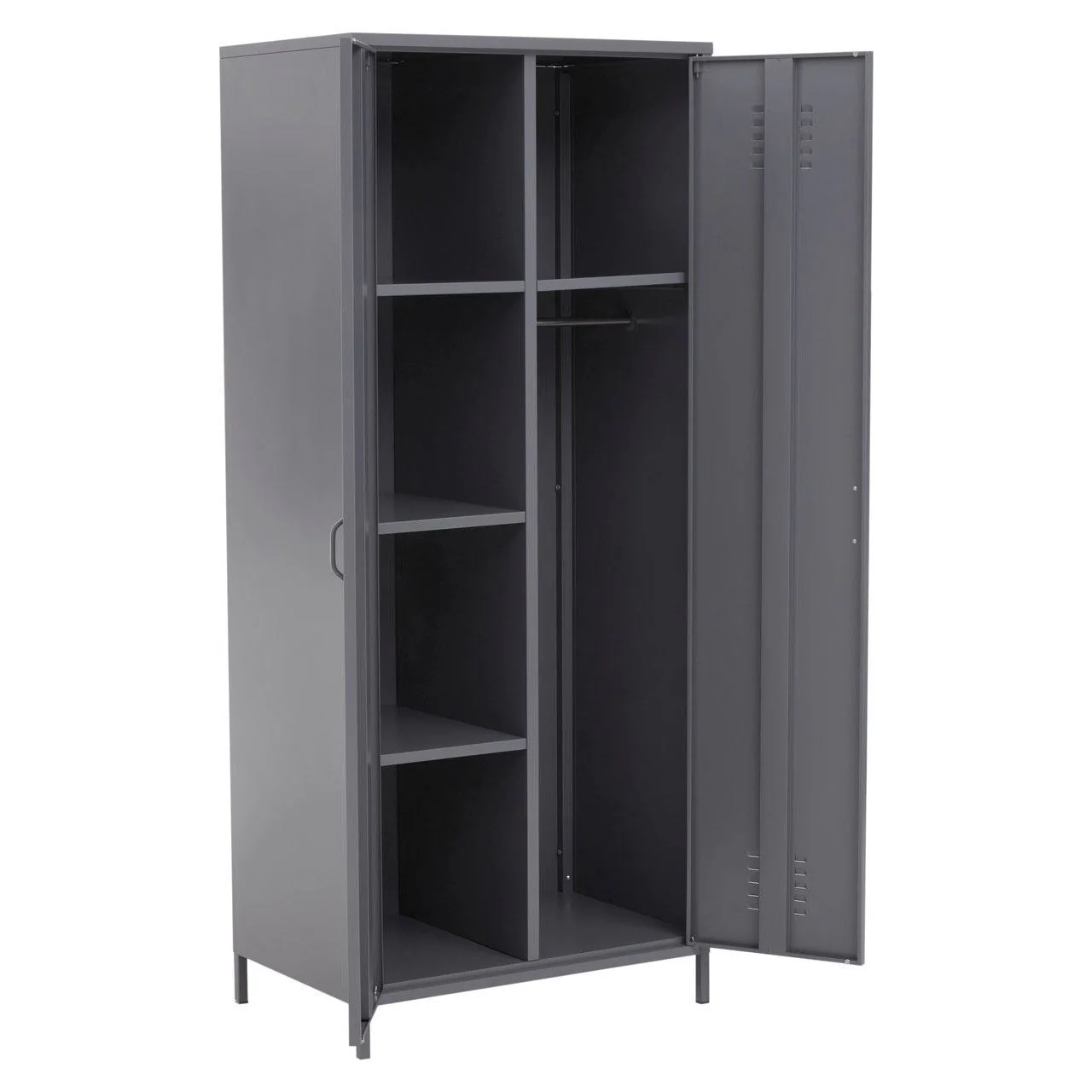 Two Door Retro Locker Wardrobe - Twin - Image 3
