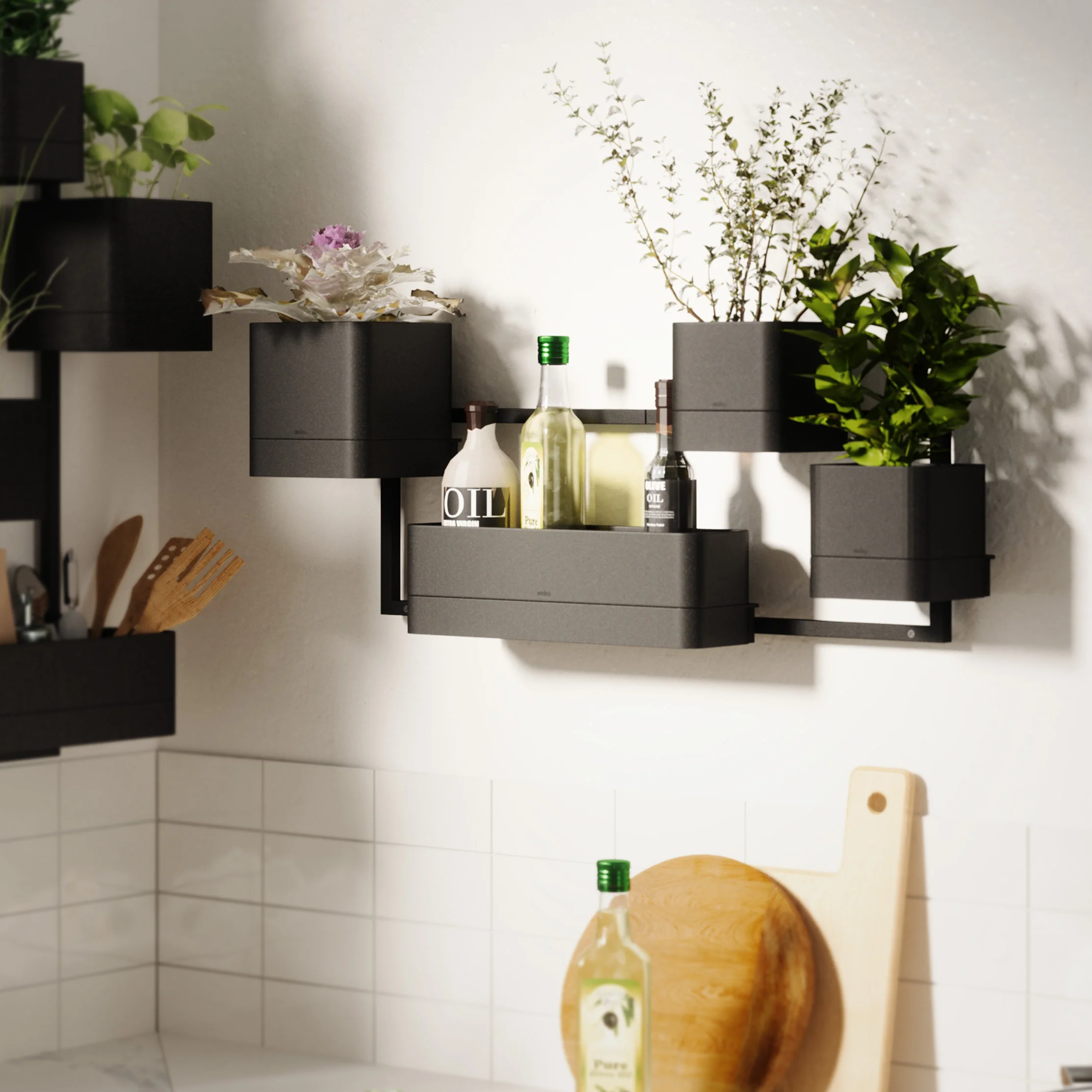 Wall Mounted Kitchen Organiser -Cubiko