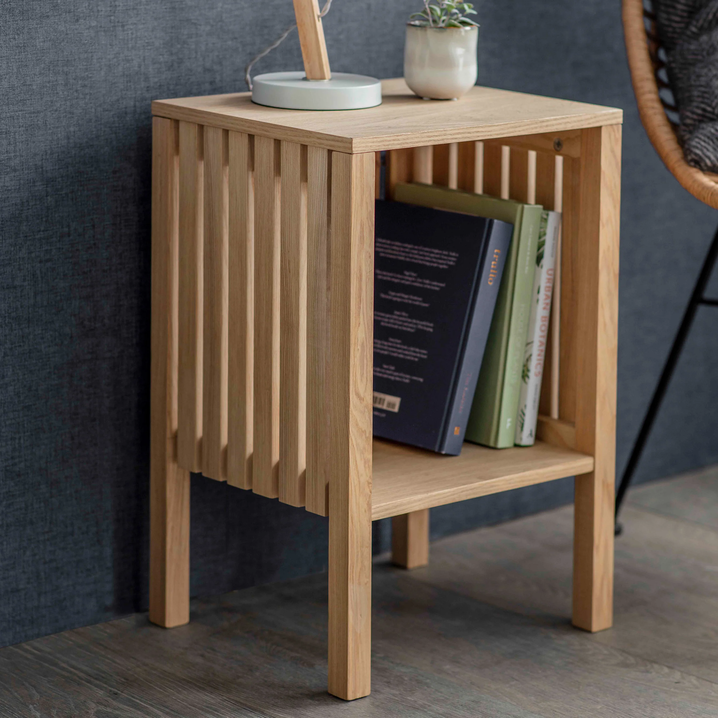 Wooden Side Table-Linear - Image 2